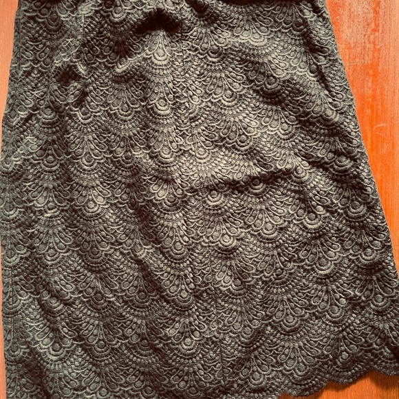 Talbots Scallop Lace Black Skirt. - Picture 5 of 11